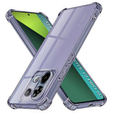 Husa pentru Xiaomi POCO X6, Techsuit Shockproof Clear Silicone, fumuriu