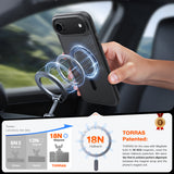 Husa pentru iPhone 17 Air, Torras Guardian Magnetic Series, negru