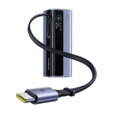 Baterie Externa Baseus Energeek GR11 (E0027B01), cu USB-C Retractabil Cable, 20000mAh, 145W, Gri