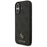 Husa pentru iPhone 17, Guess 4G Small and Classic Logo MagSafe (GUHMP17SP4SM4MK), negru