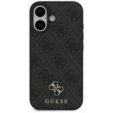 Husa pentru iPhone 17, Guess 4G Small and Classic Logo MagSafe (GUHMP17SP4SM4MK), negru