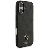 Husa pentru iPhone 17, Guess 4G Small and Classic Logo MagSafe (GUHMP17SP4SM4MK), negru