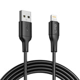 Cablu Lito de date (LD06L), USB to Lightning, 2.4A, PVC, 1m, alb