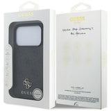 Husa pentru iPhone 17 Pro, Guess 4G Small and Classic Logo MagSafe (GUHMP17LP4SM4MK), negru