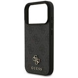 Husa pentru iPhone 17 Pro, Guess 4G Small and Classic Logo MagSafe (GUHMP17LP4SM4MK), negru