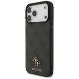 Husa pentru iPhone 17 Pro Max, Guess 4G Small and Classic Logo MagSafe (GUHMP17XP4SM4MK), negru