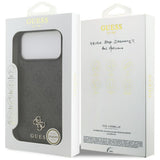 Husa pentru iPhone 17 Pro Max, Guess 4G Small and Classic Logo MagSafe (GUHMP17XP4SM4MK), negru