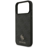 Husa pentru iPhone 17 Pro Max, Guess 4G Small and Classic Logo MagSafe (GUHMP17XP4SM4MK), negru