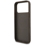 Husa pentru iPhone 17 Pro Max, Guess 4G Small and Classic Logo MagSafe (GUHMP17XP4SM4MW), maro