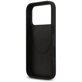 Husa pentru iPhone 17 Pro Max, Guess Hardcase 4G Printed Stripes MagSafe (GUHMP17XP4RPSK), negru