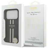 Husa pentru iPhone 17 Pro Max, Guess Hardcase 4G Printed Stripes MagSafe (GUHMP17XP4RPSK), negru