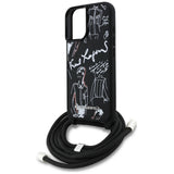 Husa pentru iPhone 16, Karl Lagerfeld Saffiano MagSafe Crossbody (KLHCP16SPGGRMPCK), albastru
