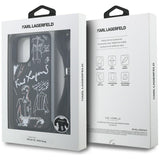 Husa pentru iPhone 16, Karl Lagerfeld Saffiano MagSafe Crossbody (KLHCP16SPGGRMPCK), albastru