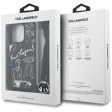 Husa pentru iPhone 16 Pro, Karl Lagerfeld Saffiano MagSafe Crossbody (KLHCP16LPGGRMPCK), albastru