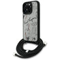 Husa pentru iPhone 16 Pro, Karl Lagerfeld Saffiano MagSafe Crossbody (KLHCP16LPGGRMPCG), alb