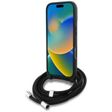 Husa pentru iPhone 16 Pro Max, Karl Lagerfeld Saffiano MagSafe Crossbody (KLHCP16XPGGRMPCG), alb