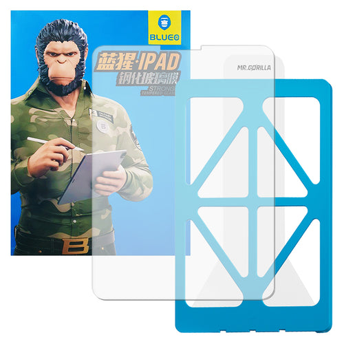 Folie de protectie pentru iPad Pro 12.9 2021, Blueo HD Sticla securizata cu Applicator Pro