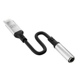 Adaptor, 3mk Audio Cable USB-C to Jack 3 5mm DAC Chip Aluminium Koff A3d2de, Gri
