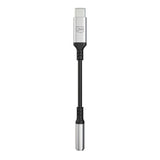 Adaptor, 3mk Audio Cable USB-C to Jack 3 5mm DAC Chip Aluminium Koff A3d2de, Gri