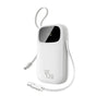 Baterie Externa Baseus Enerfill FC31 Qpow 3 (E0028D01), USB-C/Lightning Cables, 20000mAh, 45W, Afisaj Digital, Alb