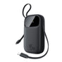 Baterie Externa Baseus Enerfill FC31 Qpow 3 (E0028D00), USB-C/Lightning Cables, 20000mAh, 45W, Afisaj Digital, Negru