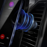 Suport auto 3mk Magnetic MagHolder, pentru Grila ventilatie, iPhone, MagSafe Technology, 16 Magnets, negru