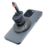 Suport auto 3mk Magnetic MagHolder, pentru Grila ventilatie, iPhone, MagSafe Technology, 16 Magnets, negru
