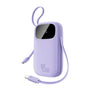 Baterie Externa Baseus Enerfill FC31 Qpow 3 (E0028C02), USB-C/Lightning Cables, 10000mAh, 45W, Afisaj Digital, Mov