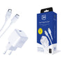 Incarcator retea 3mk Hyper, USB-C Cable Included, Type-C Port, PD25W, GaN Technology, alb