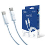 Cablu 3mk de date Hyper, USB-C to USB-C, 100W, 5A, 2m, alb
