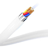 Cablu 3mk de date Hyper, USB-C to USB-C, 100W, 5A, 2m, alb