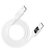 Cablu 3mk de date Hyper, USB-C to USB-C, 100W, 5A, 2m, alb