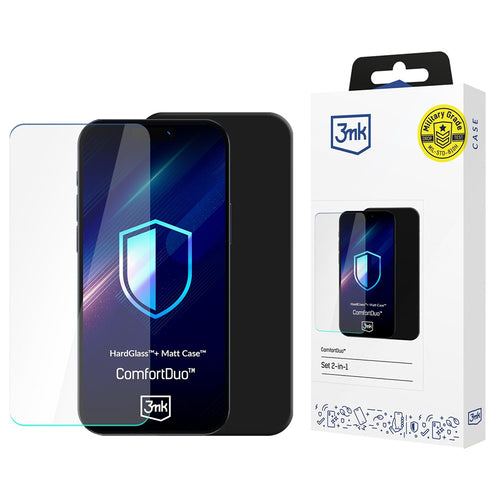 Folie de protectie pentru Samsung Galaxy S26, 3mk [Pack] ComfortDuo Glass + Matt Case
