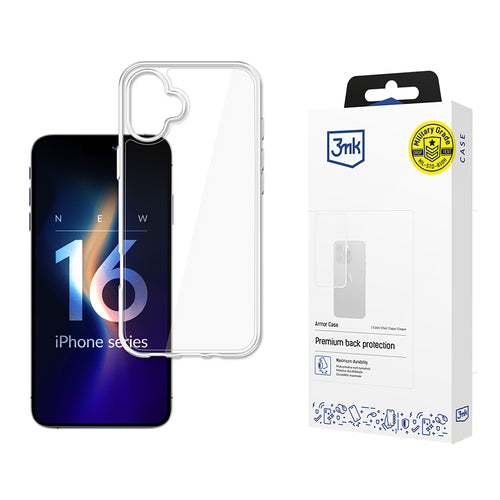 Husa pentru iPhone 16, 3mk Armor Case, transparenta