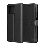 Husa pentru Motorola Moto G56, Techsuit Leather Folio, negru