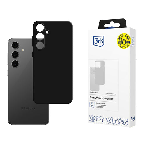 Husa pentru Samsung Galaxy S24 FE, 3mk Silicone Case, negru