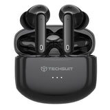 Casti wireless Techsuit Premium Audira Pro (CW1), Bluetooth V5.4, 300mAh, Active ANC, 4 Microfon, negru