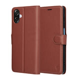 Husa pentru Samsung Galaxy A07 4G, Techsuit Leather Folio, maro