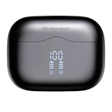 Casti wireless Techsuit Premium VelarX One (CW2), Bluetooth V5.4, 300mAh, ANC, ENC, 4 Microfon, negru