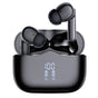 Casti wireless Techsuit Premium VelarX One (CW2), Bluetooth V5.4, 300mAh, ANC, ENC, 4 Microfon, negru