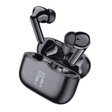 Casti wireless Techsuit Premium VelarX One (CW2), Bluetooth V5.4, 300mAh, ANC, ENC, 4 Microfon, negru