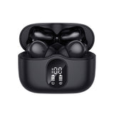 Casti wireless Techsuit Premium WaveBeat 100 (CW3), Bluetooth V5.4, 300mAh, ANC, ENC, 4 Microfon, negru