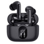 Casti wireless Techsuit Premium WaveBeat 100 (CW3), Bluetooth V5.4, 300mAh, ANC, ENC, 4 Microfon, negru