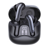 Casti wireless Techsuit Premium EchoFit Pro (CW5), Bluetooth V5.4, ANC, ENC, 400mAh, Multi-Connect, Incarcare rapida, 6 Microfon, negru