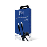 Cablu 3mk de date Hyper, UBS-C to USB-C, 100W, 5A, 1.2m, negru