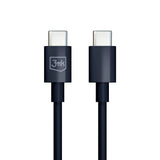 Cablu 3mk de date Hyper, UBS-C to USB-C, 100W, 5A, 1.2m, negru