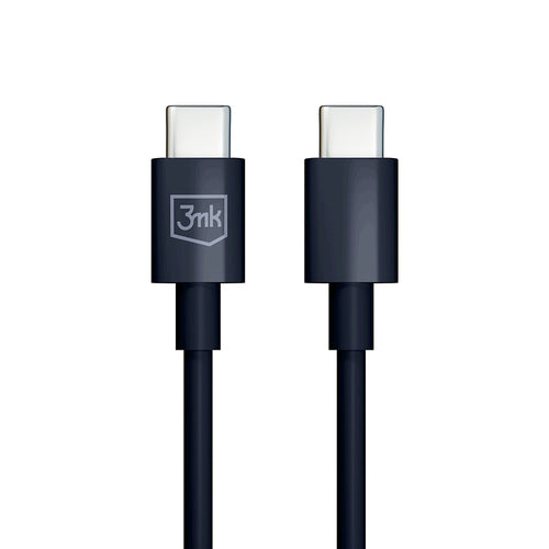 Cablu 3mk de date Hyper, UBS-C to USB-C, 100W, 5A, 1.2m, negru