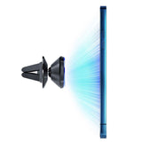 Suport auto 3mk Magnetic Power, pentru Grila ventilatie, Aluminium Alloy, Silicon Surface, Strong Magnets, negru