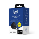 Suport auto 3mk cu Wireless Charging MagCharger, pentru Grila ventilatie, MagSafe & Qi Technology, Incarcare rapida, 15W, negru