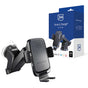 Suport auto 3mk cu Wireless Charging Drive & Charge, pentru Bord/Windscreen/Grila ventilatie, Automatic Adjustment, 15W, negru